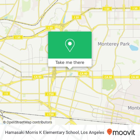 Hamasaki Morris K Elementary School map