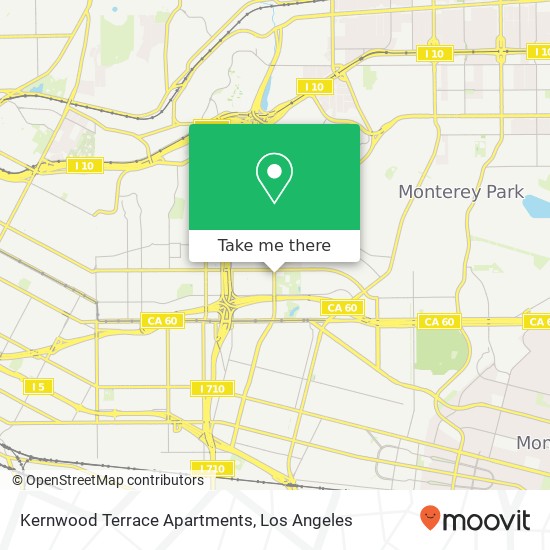 Mapa de Kernwood Terrace Apartments