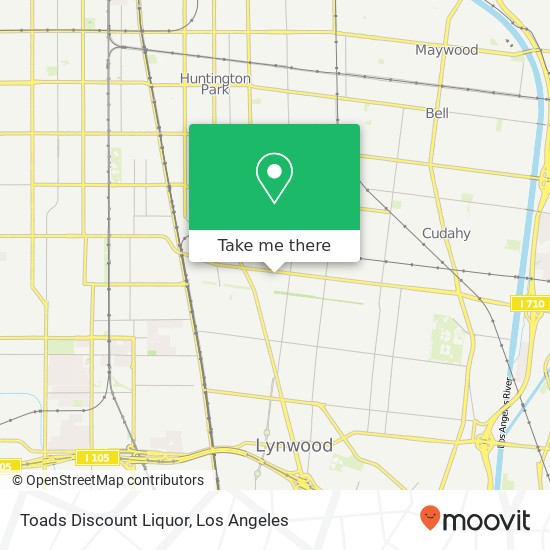 Mapa de Toads Discount Liquor