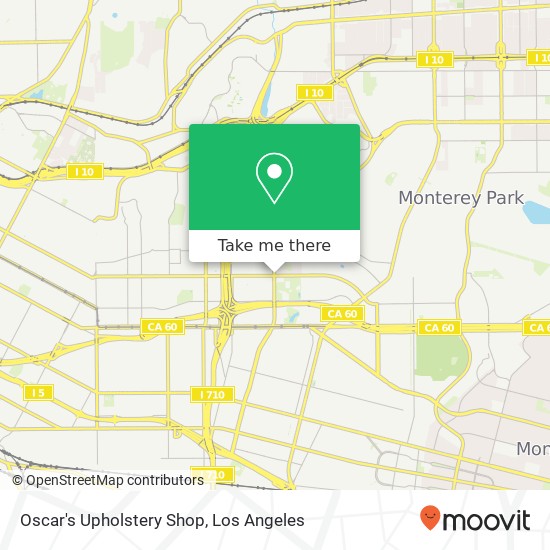 Oscar's Upholstery Shop map