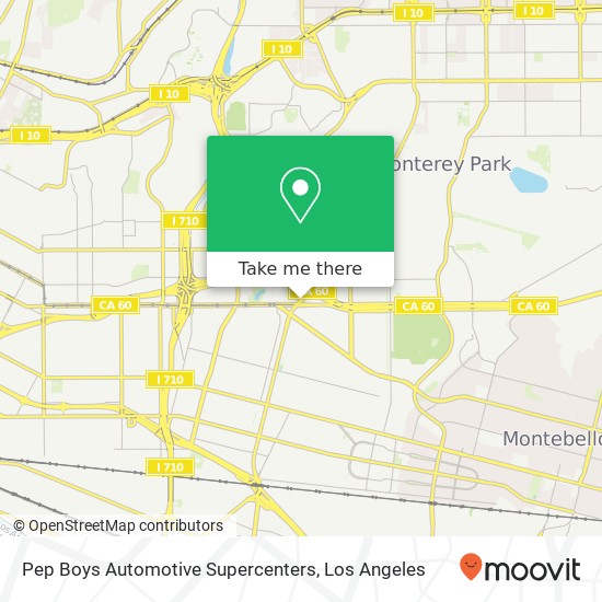 Pep Boys Automotive Supercenters map