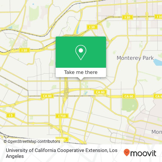 University of California Cooperative Extension map