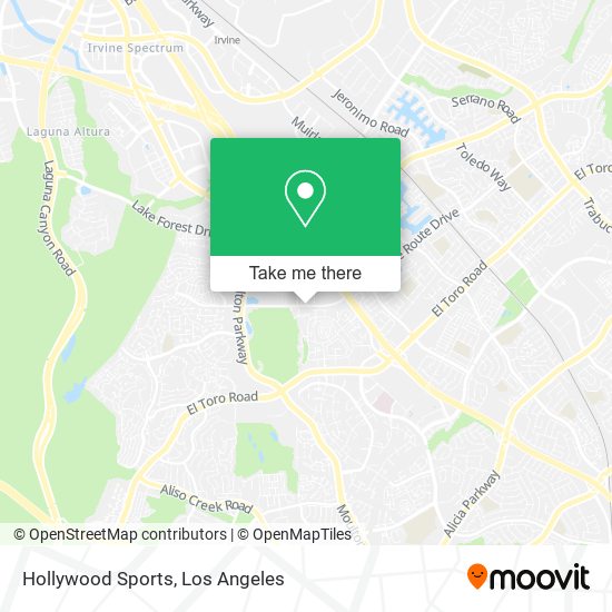 Mapa de Hollywood Sports