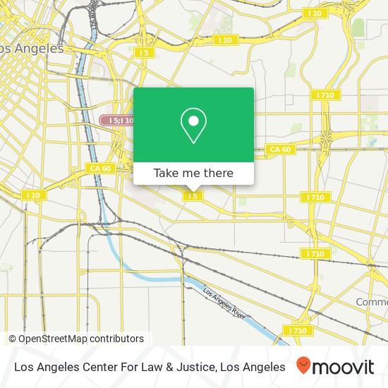 Los Angeles Center For Law & Justice map