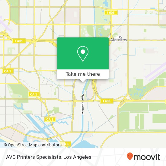 AVC Printers Specialists map