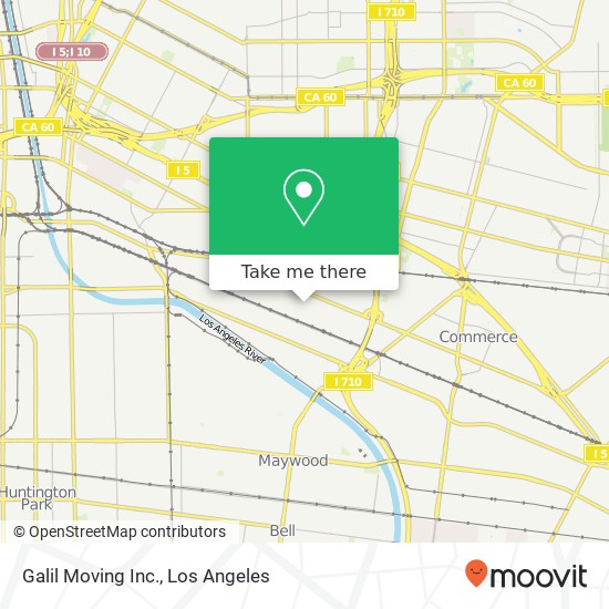 Mapa de Galil Moving Inc.