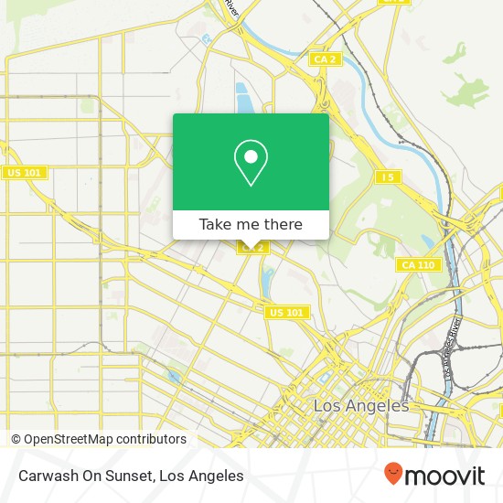 Carwash On Sunset map
