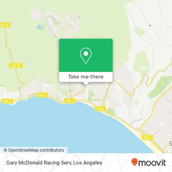 Mapa de Gary McDonald Racing Serv