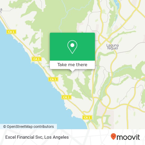 Excel Financial Svc map