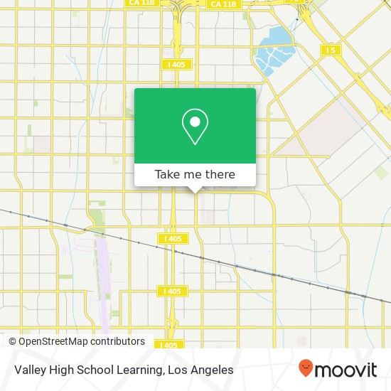 Mapa de Valley High School Learning