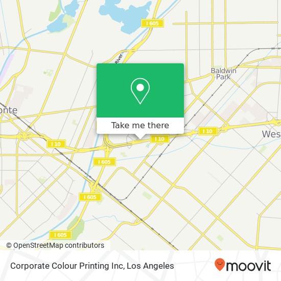 Mapa de Corporate Colour Printing Inc