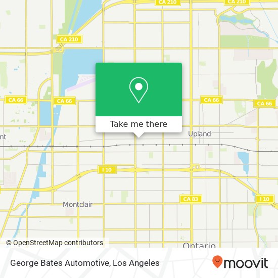 George Bates Automotive map