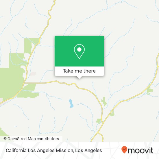 Mapa de California Los Angeles Mission