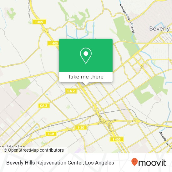 Mapa de Beverly Hills Rejuvenation Center