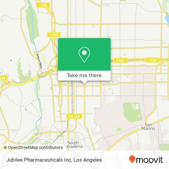 Jubilee Pharmaceuticals Inc map