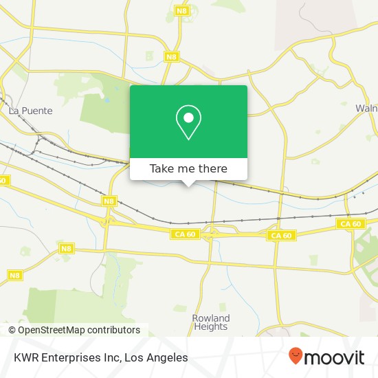 KWR Enterprises Inc map