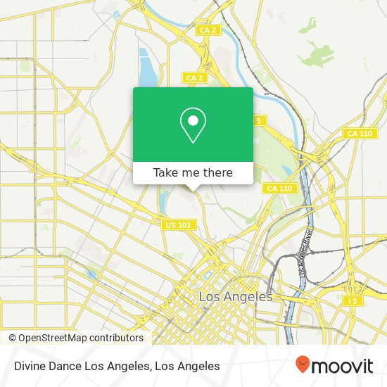 Mapa de Divine Dance Los Angeles