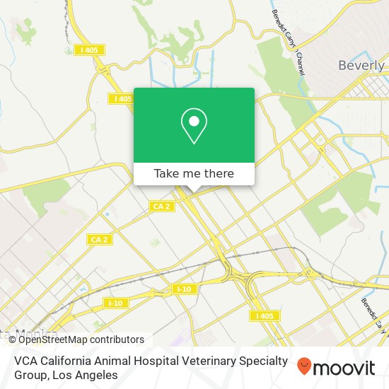 VCA California Animal Hospital Veterinary Specialty Group map