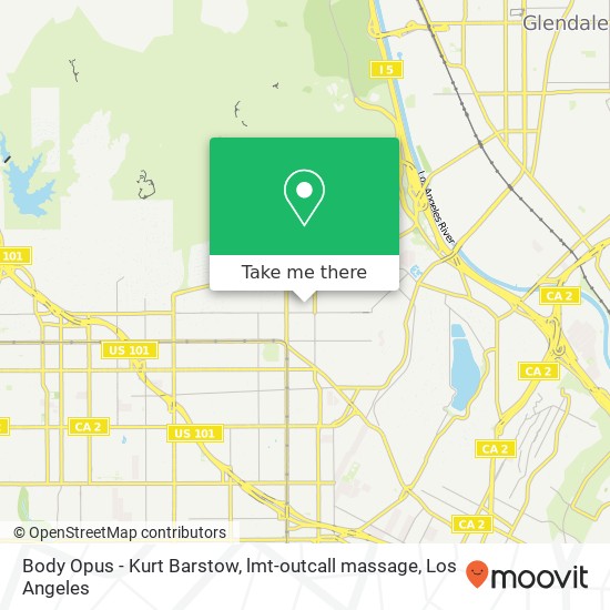 Body Opus - Kurt Barstow, lmt-outcall massage map