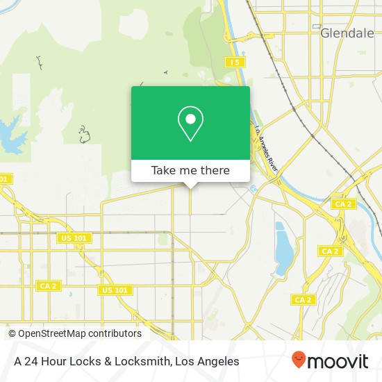 A 24 Hour Locks & Locksmith map