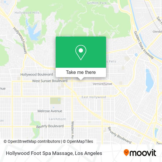 Mapa de Hollywood Foot Spa Massage