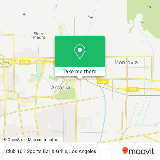 Mapa de Club 101 Sports Bar & Grille