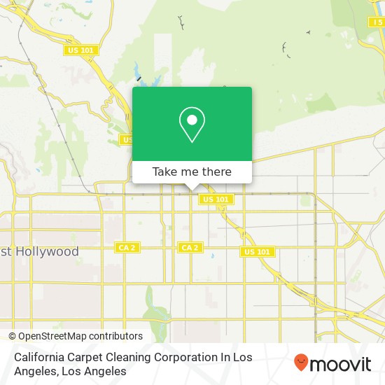 California Carpet Cleaning Corporation In Los Angeles map