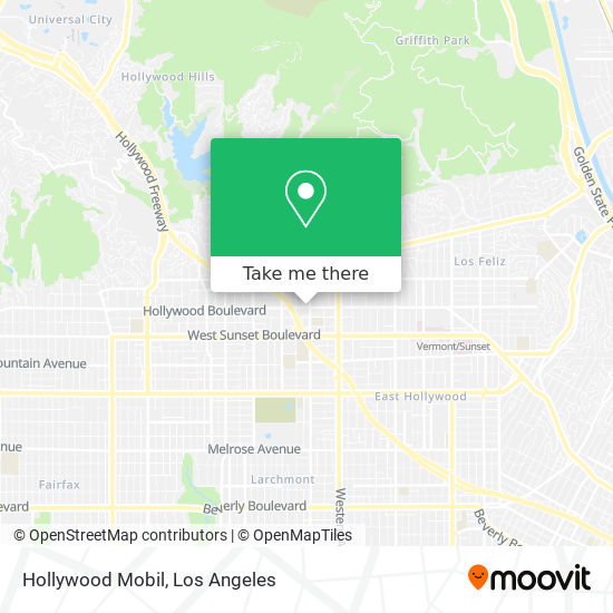 Hollywood Mobil map