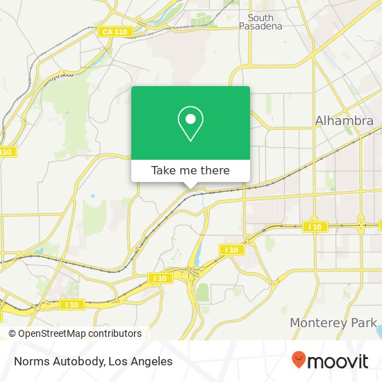 Norms Autobody map