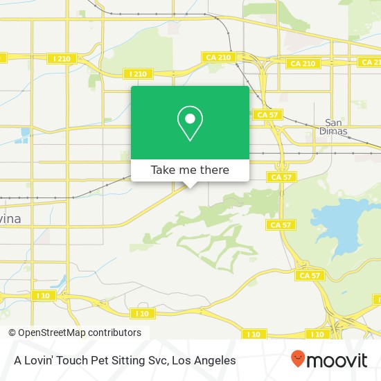 Mapa de A Lovin' Touch Pet Sitting Svc