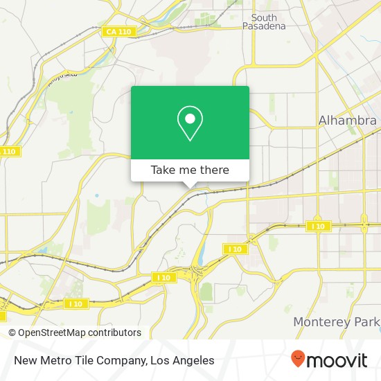 New Metro Tile Company map
