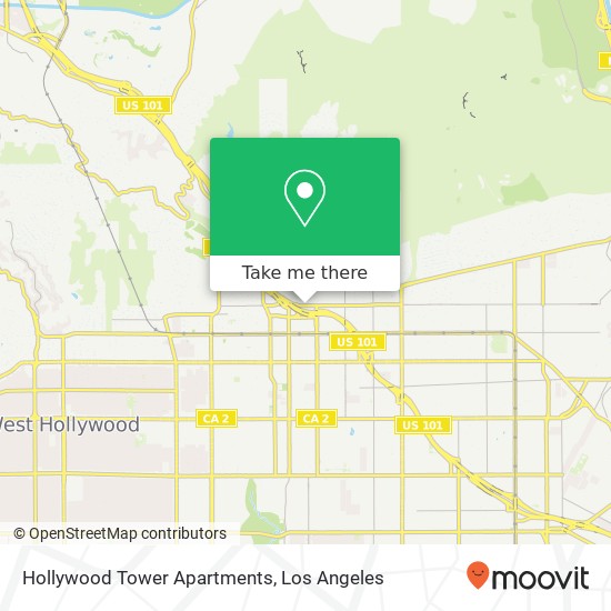 Hollywood Tower Apartments map
