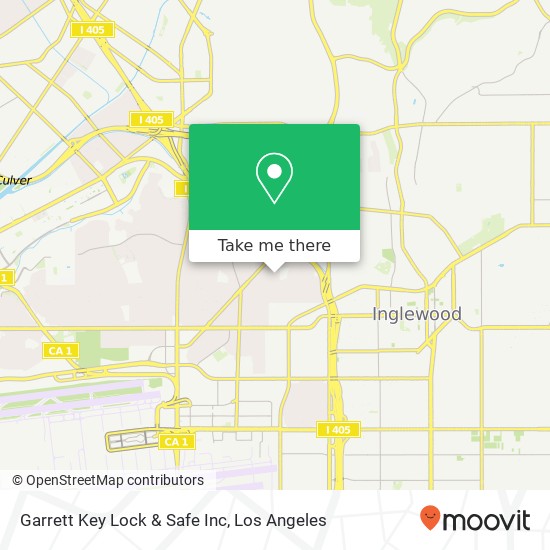 Garrett Key Lock & Safe Inc map
