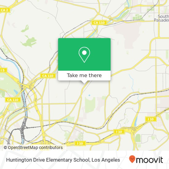 Huntington Drive Elementary School map