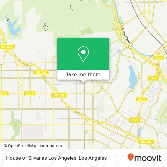 House of Silvanas Los Angeles map