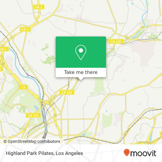 Mapa de Highland Park Pilates