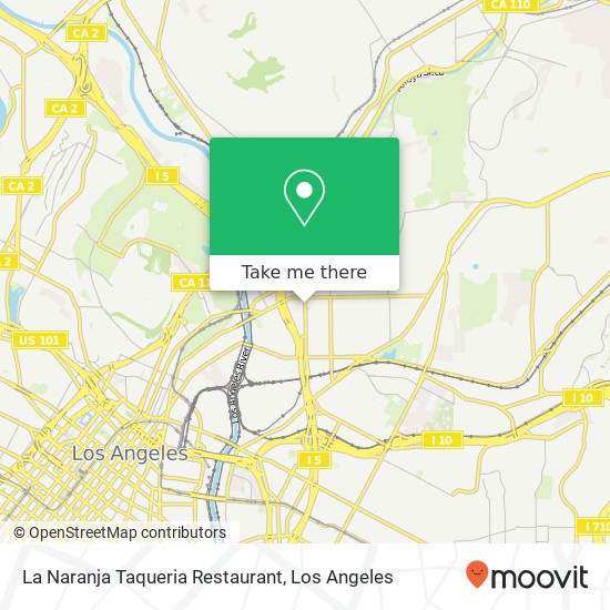 La Naranja Taqueria Restaurant map