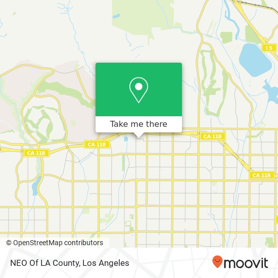 NEO Of LA County map