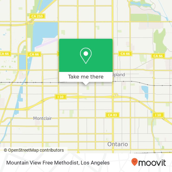 Mapa de Mountain View Free Methodist