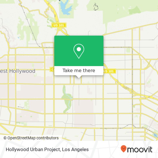 Hollywood Urban Project map