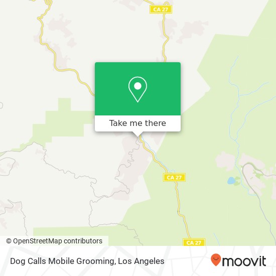 Dog Calls Mobile Grooming map