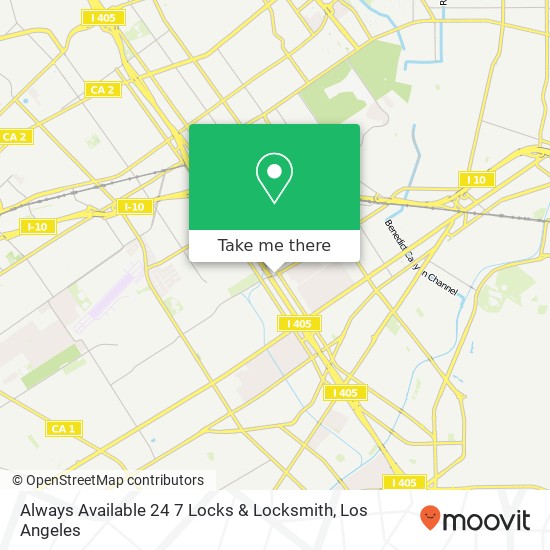 Mapa de Always Available 24 7 Locks & Locksmith