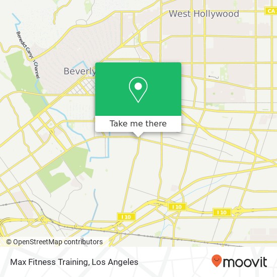 Max Fitness Training map