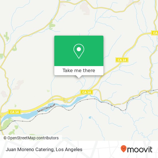 Juan Moreno Catering map