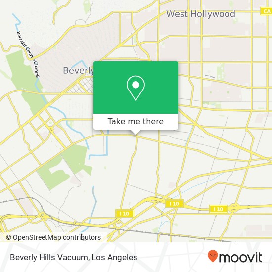 Beverly Hills Vacuum map