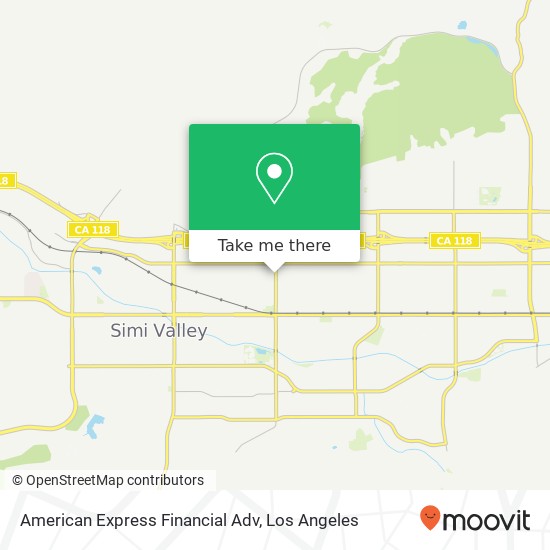 Mapa de American Express Financial Adv