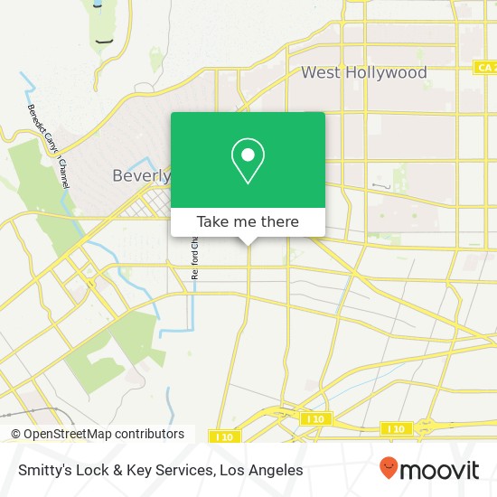 Mapa de Smitty's Lock & Key Services