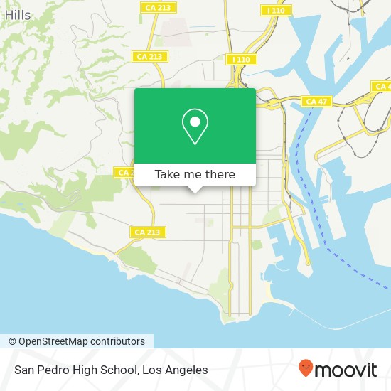 San Pedro High School map