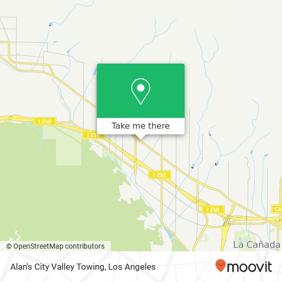 Alan's City Valley Towing map