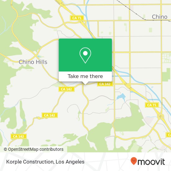 Korple Construction map